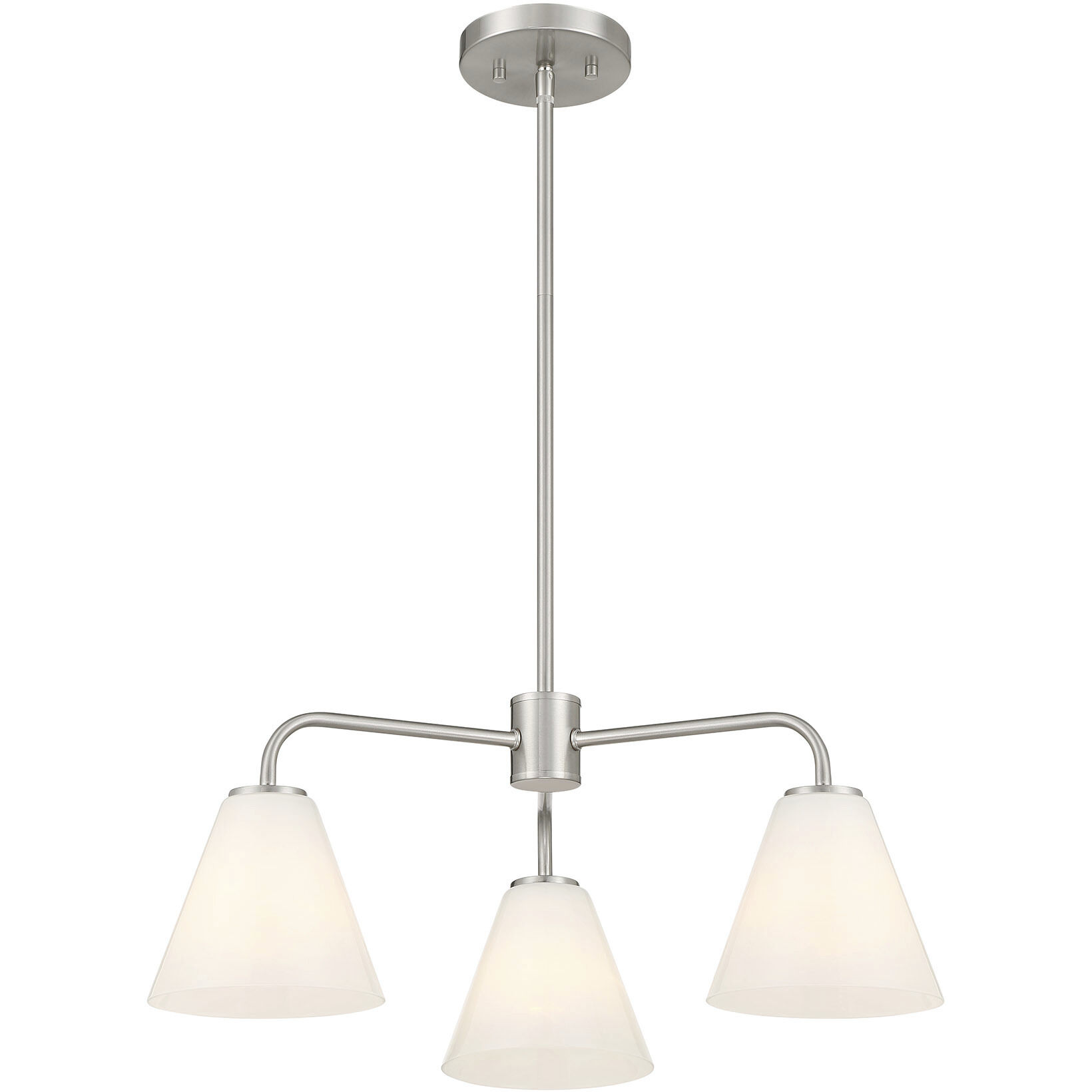 Blair 3 Light 24 inch Satin Nickel Chandelier Ceiling Light
